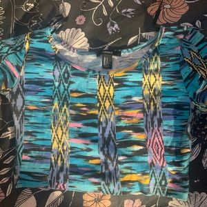 Cropped printed  tee